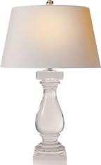 Balustrade Table Lamp in Crystal